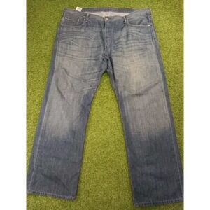 Levi's 569 Jeans Mens 40x32 Blue Denim Cotton Loose Fit Medium Wash Straight Leg